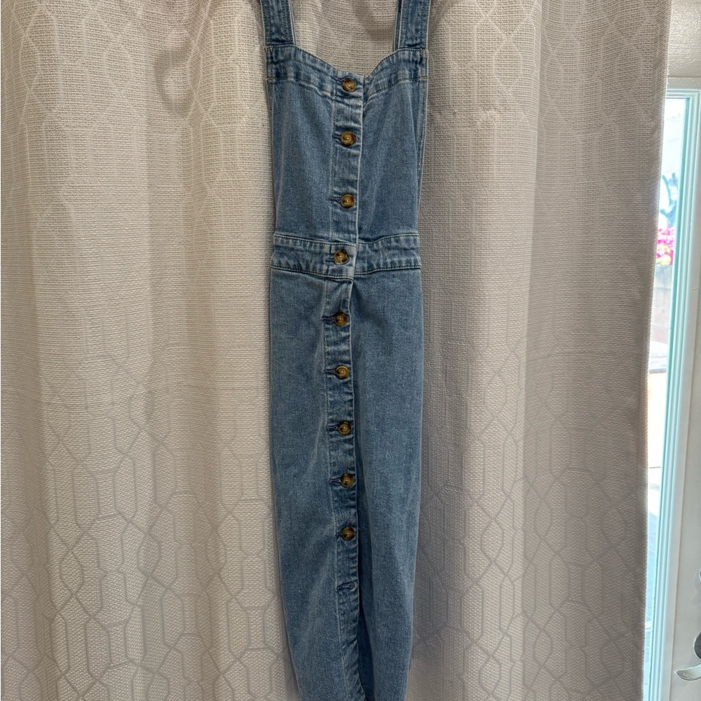Faherty Light Blue Denim Dress
